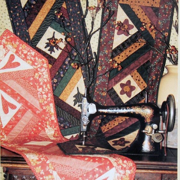 Quilting Patterns, Holiday or Not, Table Runner, 13 X 50 Inches, Five Appliqués - Picture 3 of 3